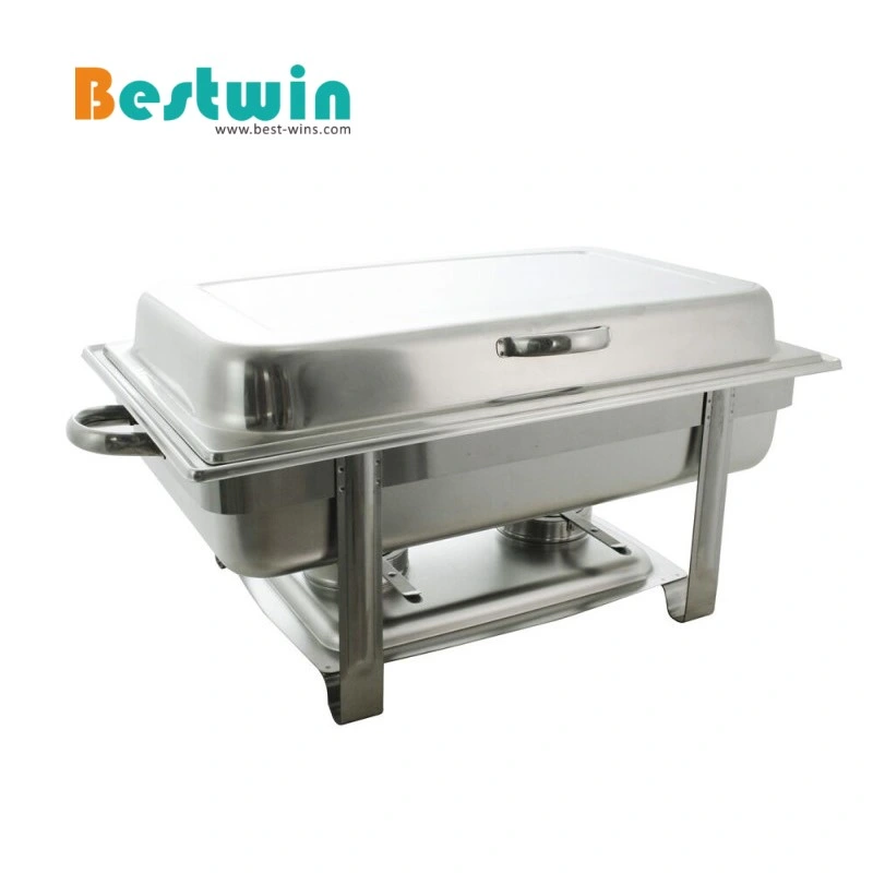 Jq833 Full Size Food Warmer Stainless Steel Catering Chafing Dish with Hinged Lid