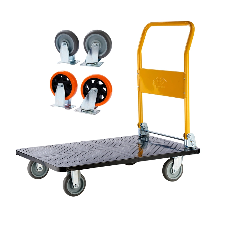 Plataforma de acero 500 kg Carrito de la mano plegable para transporte de mercancías