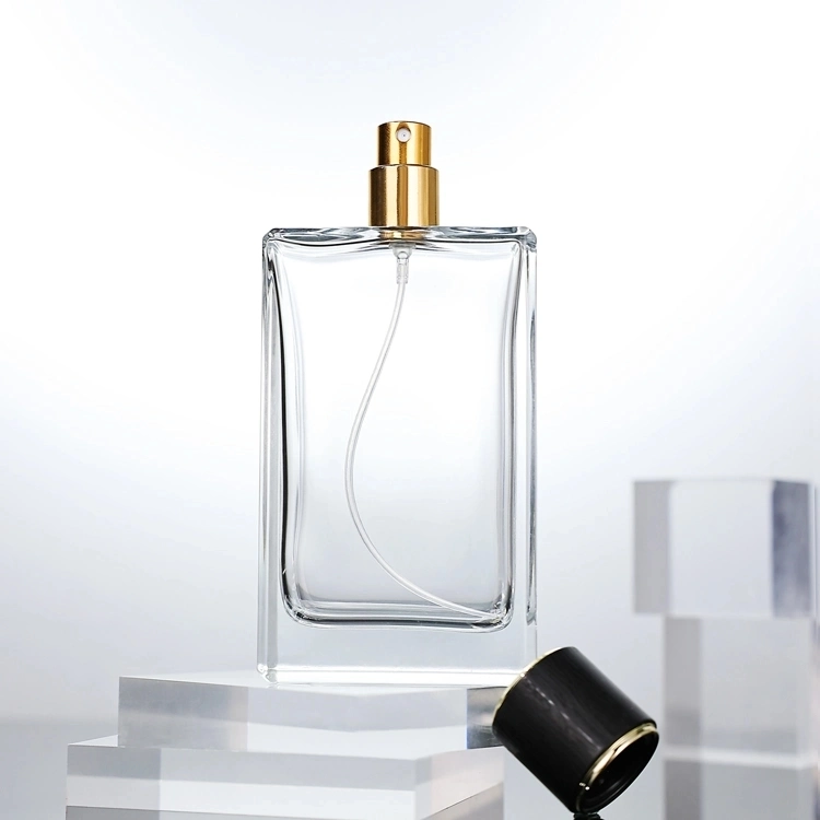 زجاج زجاجة Perfume الفاخر المخصص سعة 30 مل سعة 50 مل بتصميم متدرج سعة 100 مل حزمة دبي التغليف كريستال