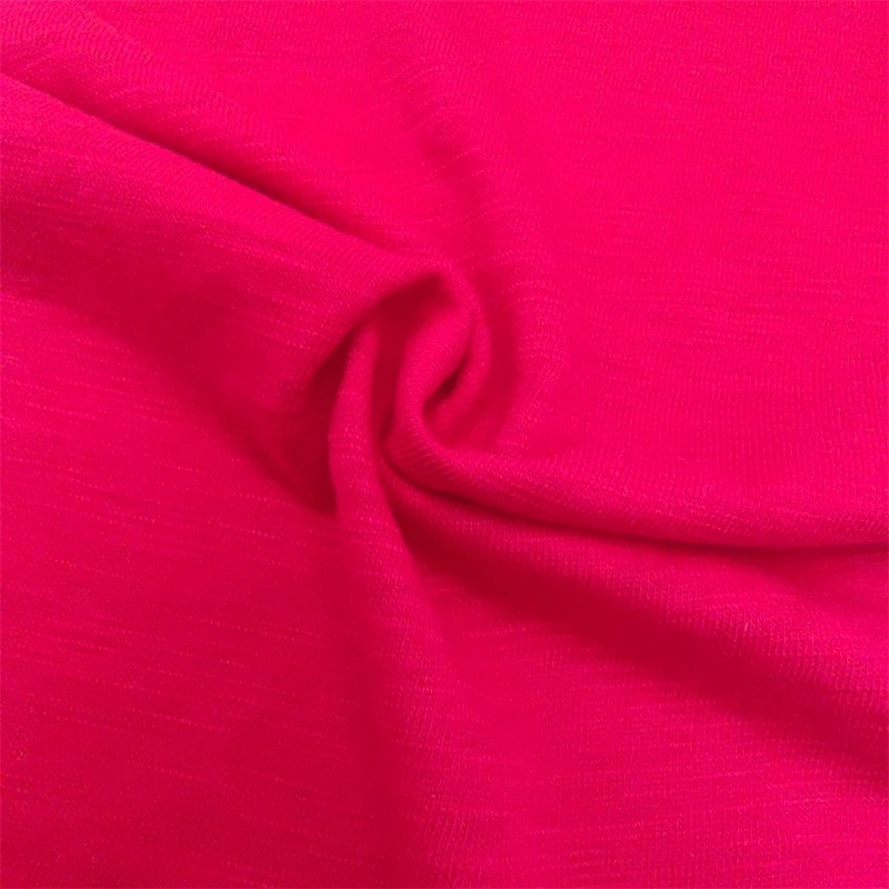 Yigao Textile Polyester Cotton Tc Slub Single Jersey Knitted Fabric