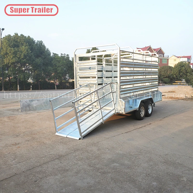 Utility Cattle Crate Trailer with Cage