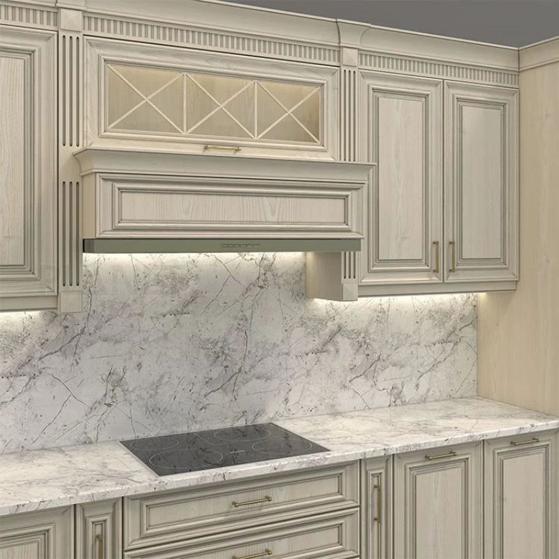 China Supplier Custom Wood Kitchen Cabinets Trade Modern Fitted Complete Kitchens Design Units