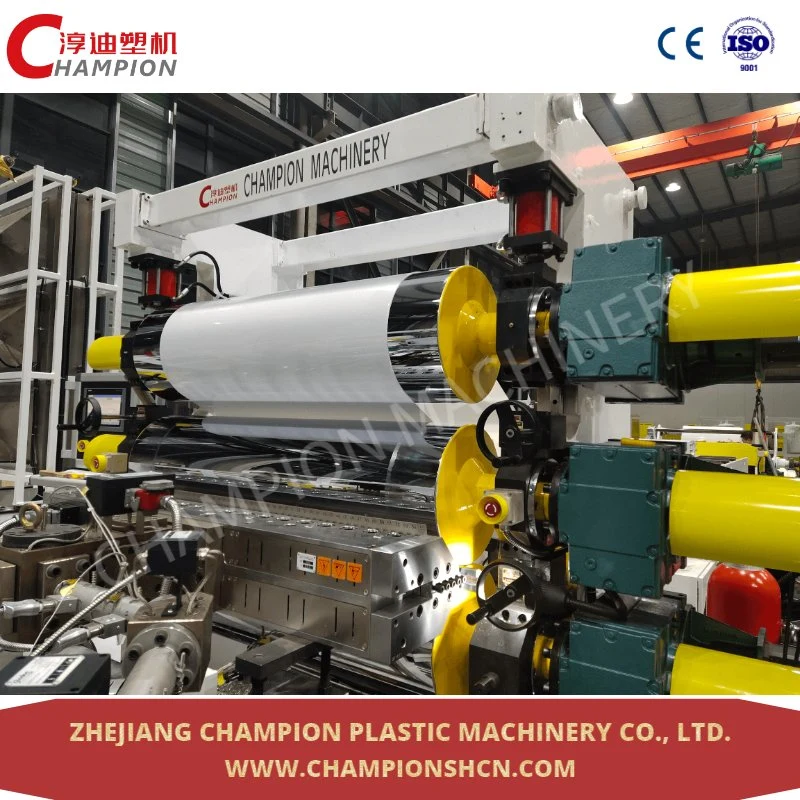 Champion Low Consumption ABS Sheet Co-extrusion Production Line/High Capacity PET PP PC PS Sheet Plastic Extruder Making Machine