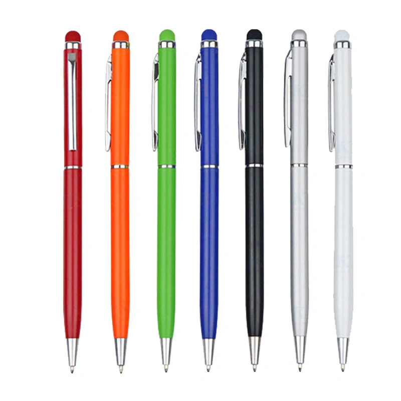 Office Supplies Advertising Ball Pen رخيصة 0.7مم معدنية قابلة للسحب قلم ذو سن كروي لقائمة قرطاسية للهدايا