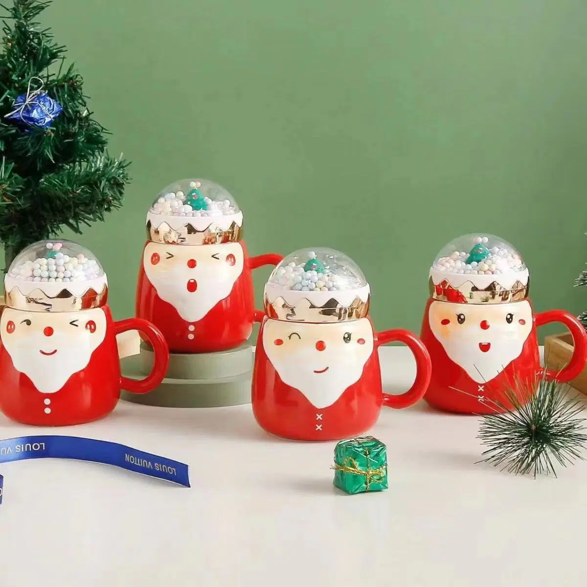 Caneca de Natal definir as actividades de Abertura Mug dons