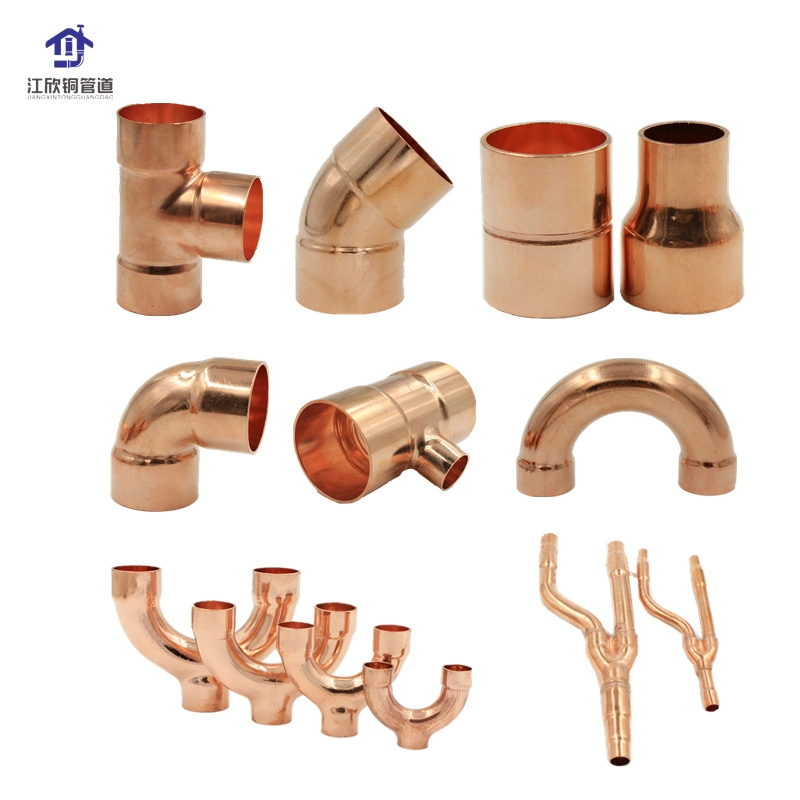 Copper Welding Coupling Tee Elbow U-Bend Refrigeration Pipeline Fitting