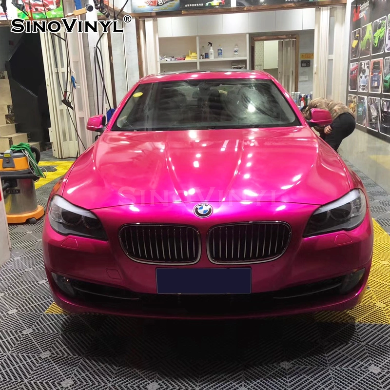 SINOVINYL Custom Super Gloss Candy Vehicle Wrap Waterproof Car Color Change Vinyl Foil Wrap