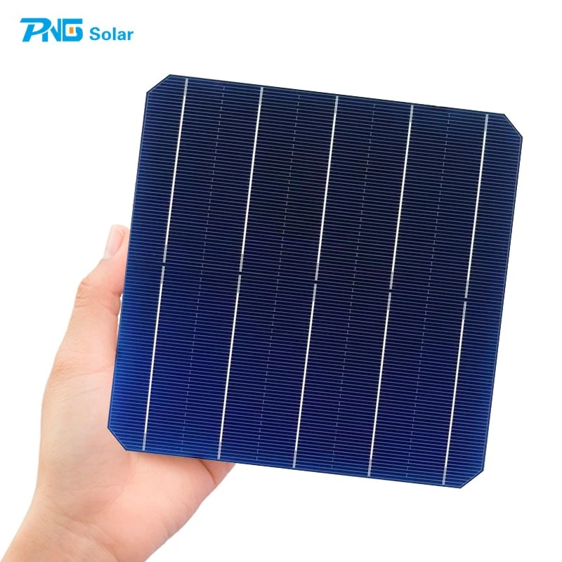 خلية شمسية PNG 158.75 مم 5bb PERC بلوري أحادي في شركة Silicon Solar الخلايا كفاءة عالية تصل إلى 22.6%