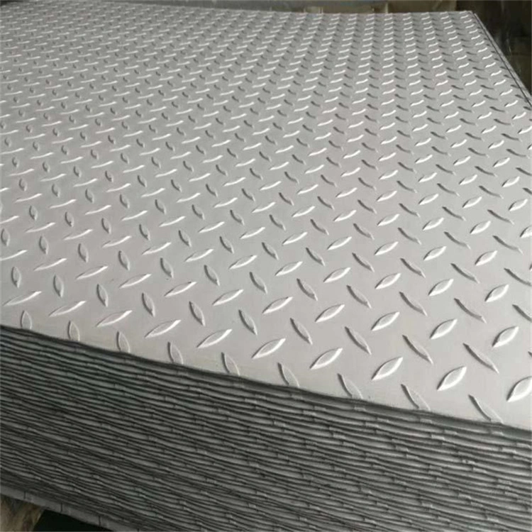 304 4mm Stainless Steel Checkered Plate 202 316 430 0.4X 8 FT Metal Embossing with Short Willow Leaf Projections Ss Sheet Plate