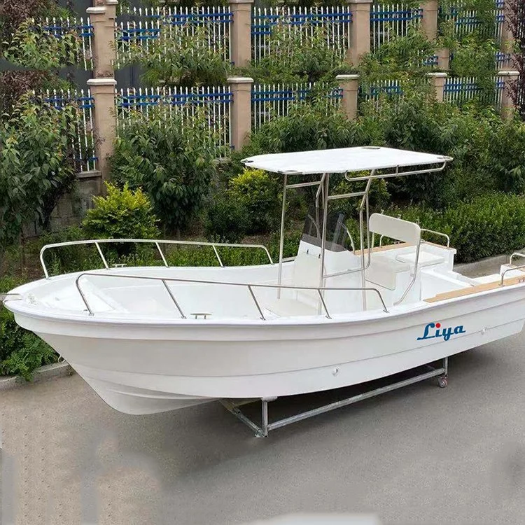 Liya 6.6m FRP Panga Bateaux 22FT Offshore bateau de pêche avec Moteur hors-bord