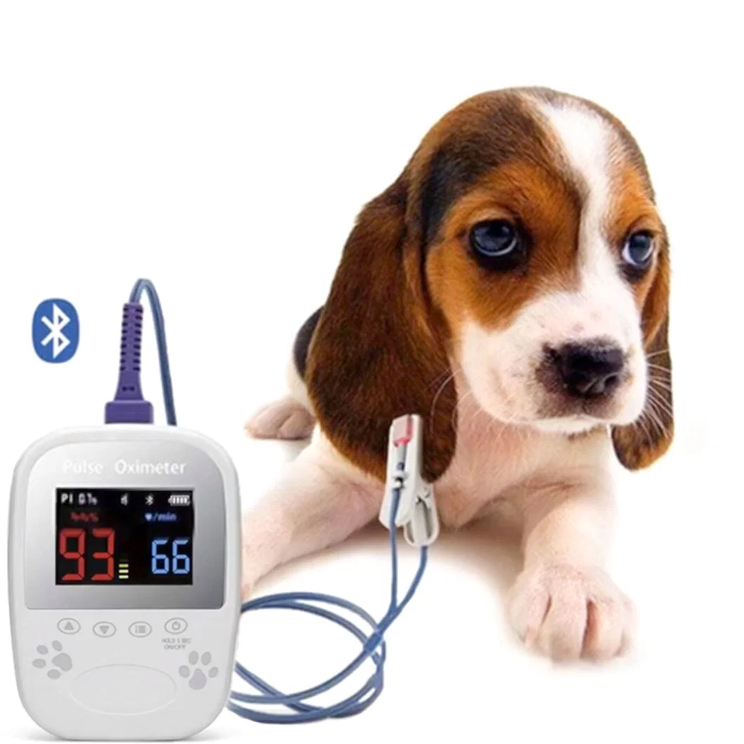 Rechargeable Durable Veterinary Monitoring Device Handheld Pulse Oximeter