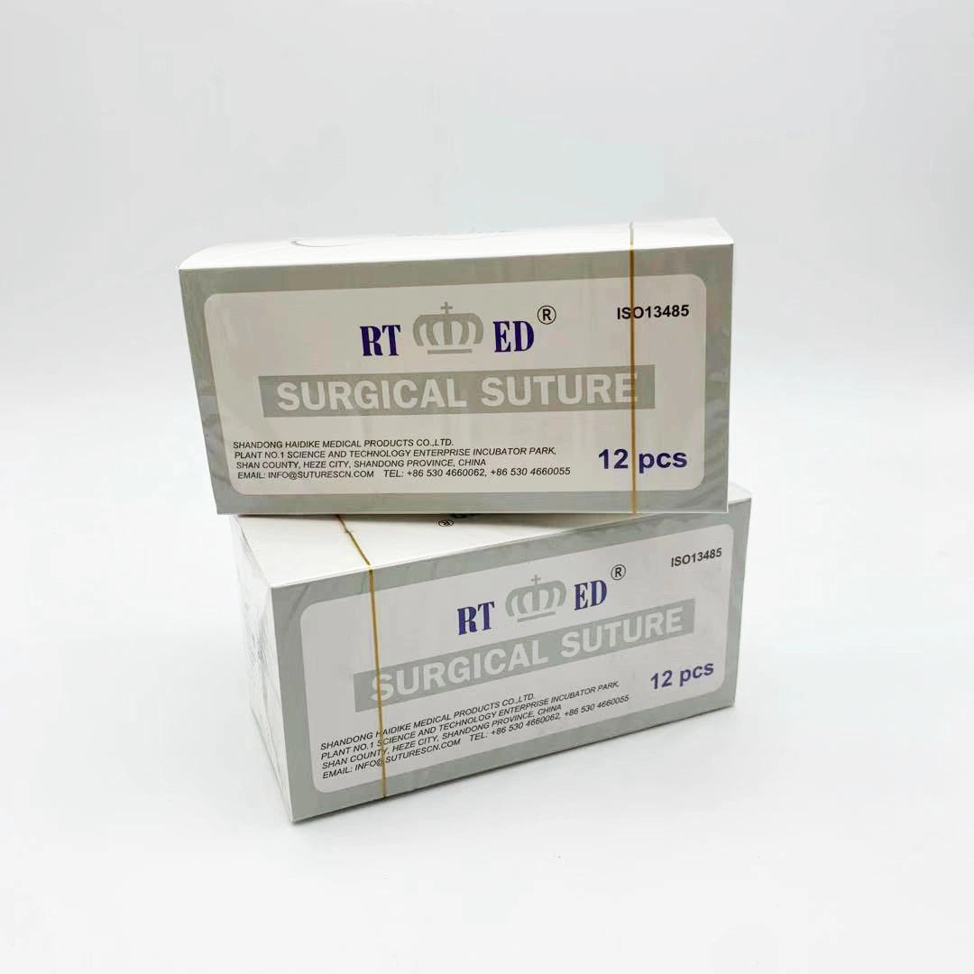 Medical Sterile Absorbable Suture Pdo Polydioxanone Surgical Sutures USP2-6/0