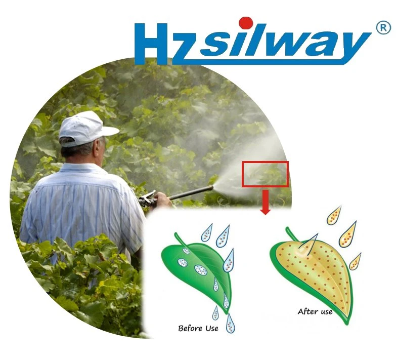 Silicone Surfactant Silway 248 to Reduce Surface Tension for a Wider Coverage of Agrochemicals