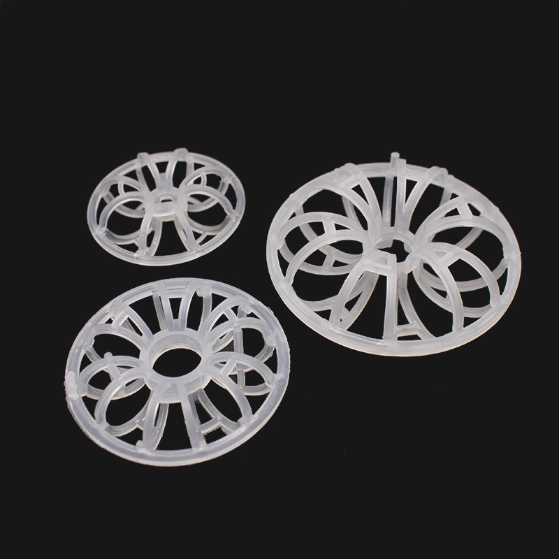 2K 3r Plastic Rosette Rings PE PP PVC CPVC PVDF Scrubber Packing Teller Ring for Scrubbing Tower