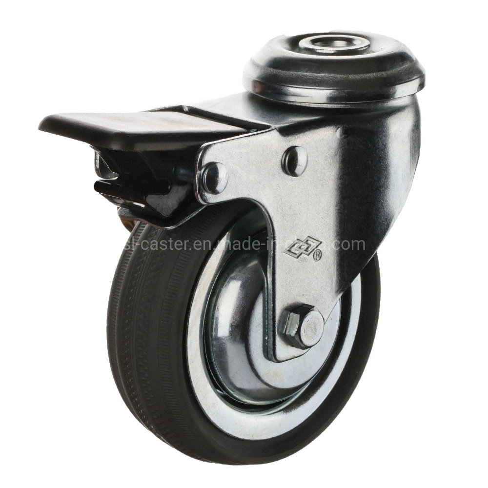 3 Inch Grey Rubber Caster Wheel for Tool Cabinet