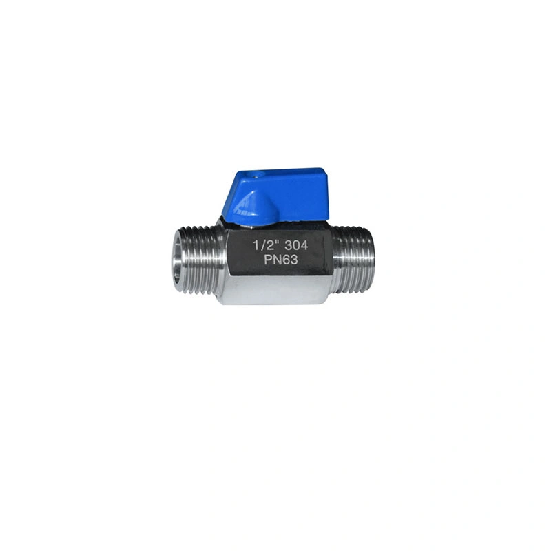 External Thread Stainless Steel Brass Mini Ball Valve for Hose and Pipe