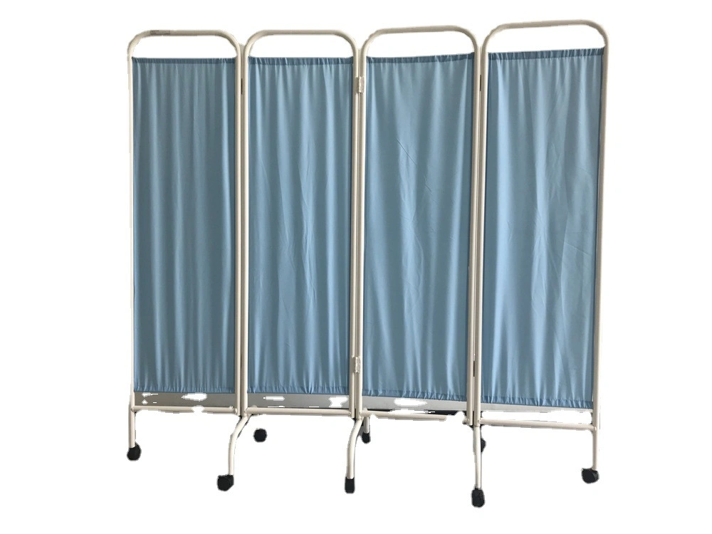 Hospital Furniture Stainless Steel Foldable Curtain Medical Ward Privacy Curtain Screens Folding Hospital Bed Curtain