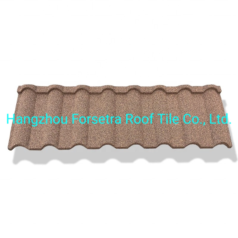 Fireproof Color Stone Coated Metal Roof Tiles New Construction Materials Green House Roof