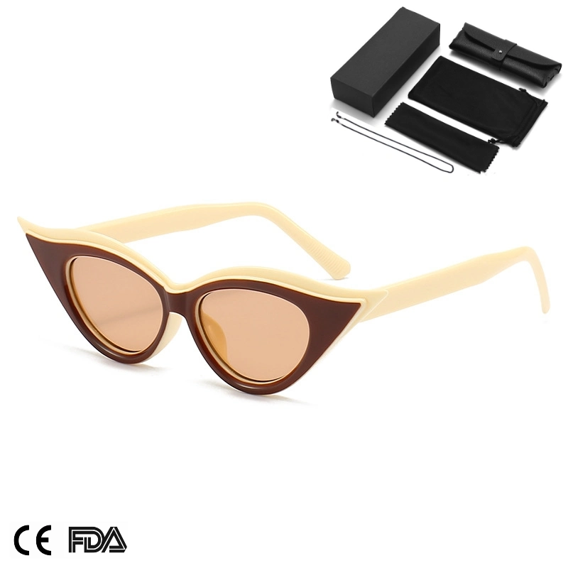 Gafas de sol de ojo de gato con bisagra metálica de alta calidad UV400 Para las mujeres