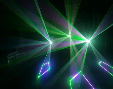 Equipamento de apresentação DJ disco de 20 W com decoração 3D e feixe a cores Luz laser de palco RGB Night Club