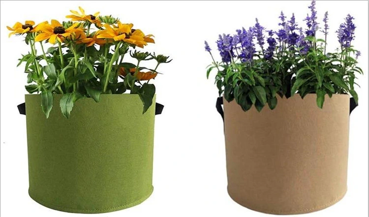 Felt Grow Bag Fabric Grow Root Control Container Bag Plant Pot for Gardening Supplies