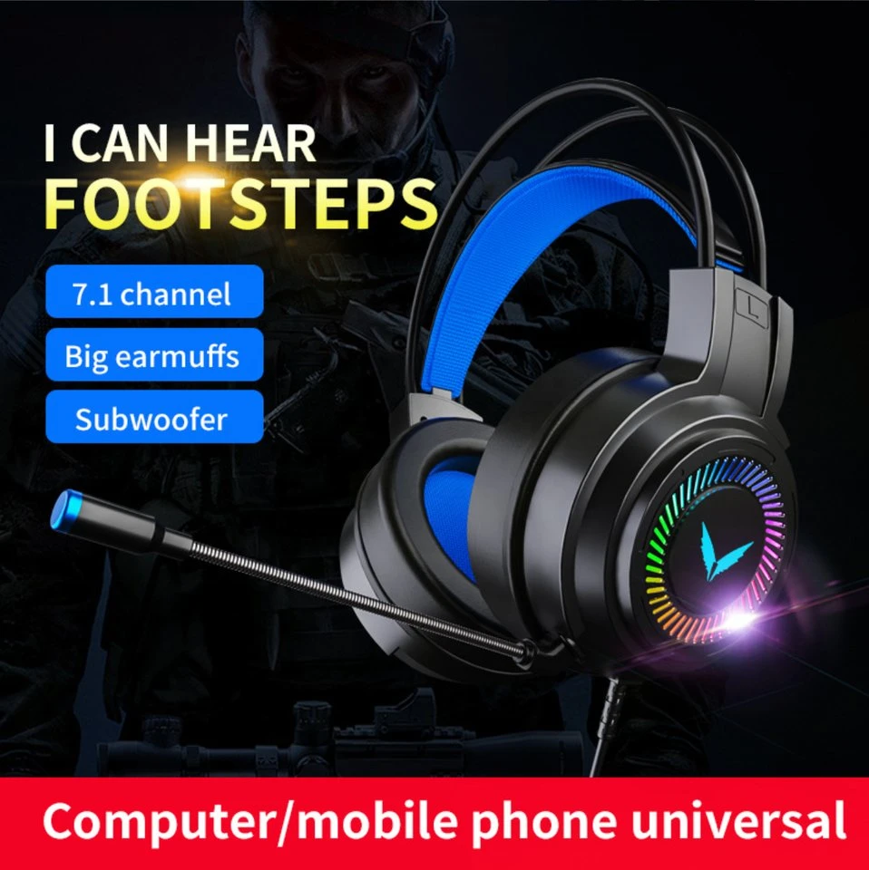 Hot Selling Wired Headphone Headsets with Mic for Playing Games Music Enjoy Headphone Computer Earphone Gaming Headset