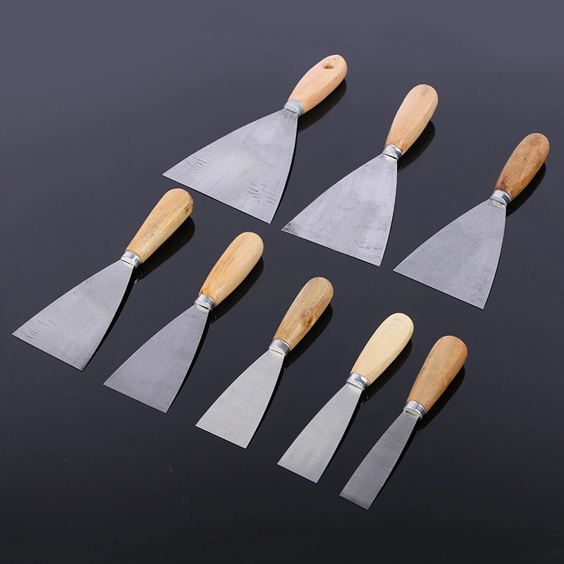 High quality/High cost performance  Wooden Handle Putty Knife Putty Knife Bulk for Drywall Wooden Handle