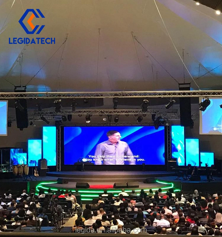 Legidatech LED Indoor Rental Stage LED Screen Full Color P3.91 LED Panel 500 X 500mm LED Videotron Videowall Screen for Rental Business