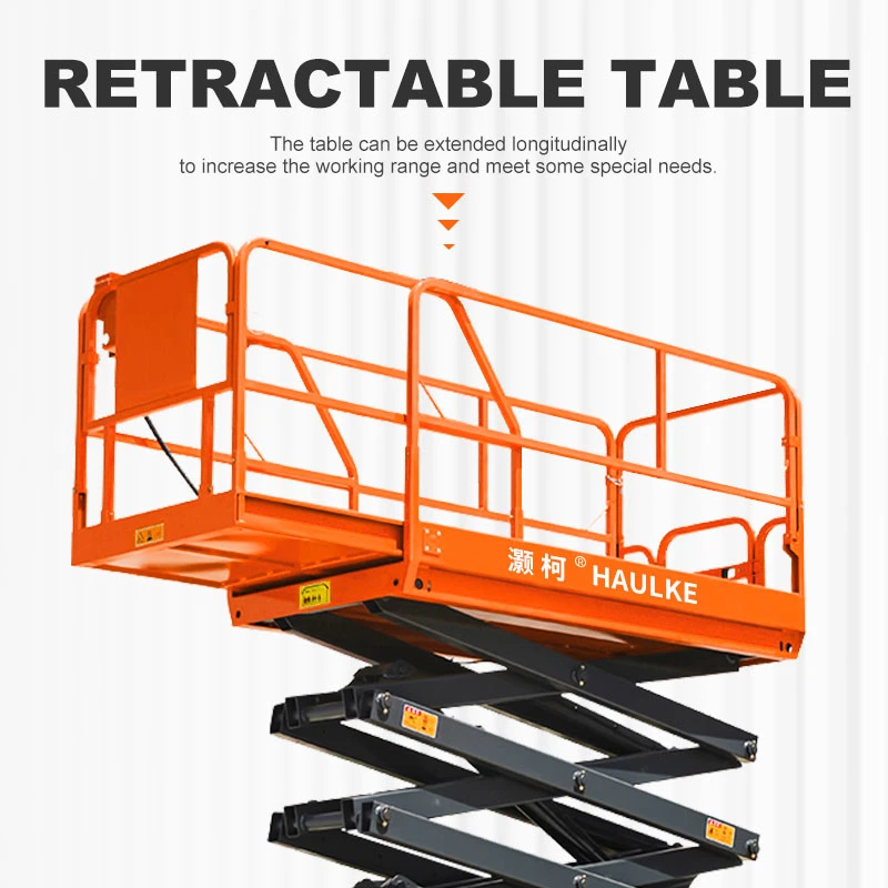 200kg Hydraulic Battery Power Self Propelled Scissor Lift Platform