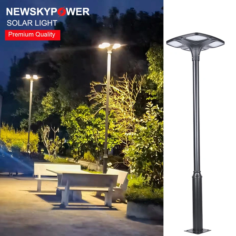 Commercial Super Bright Outdoor Waterproof Aluminium 40W Post LED Garden Solar Pole Lamp with CE