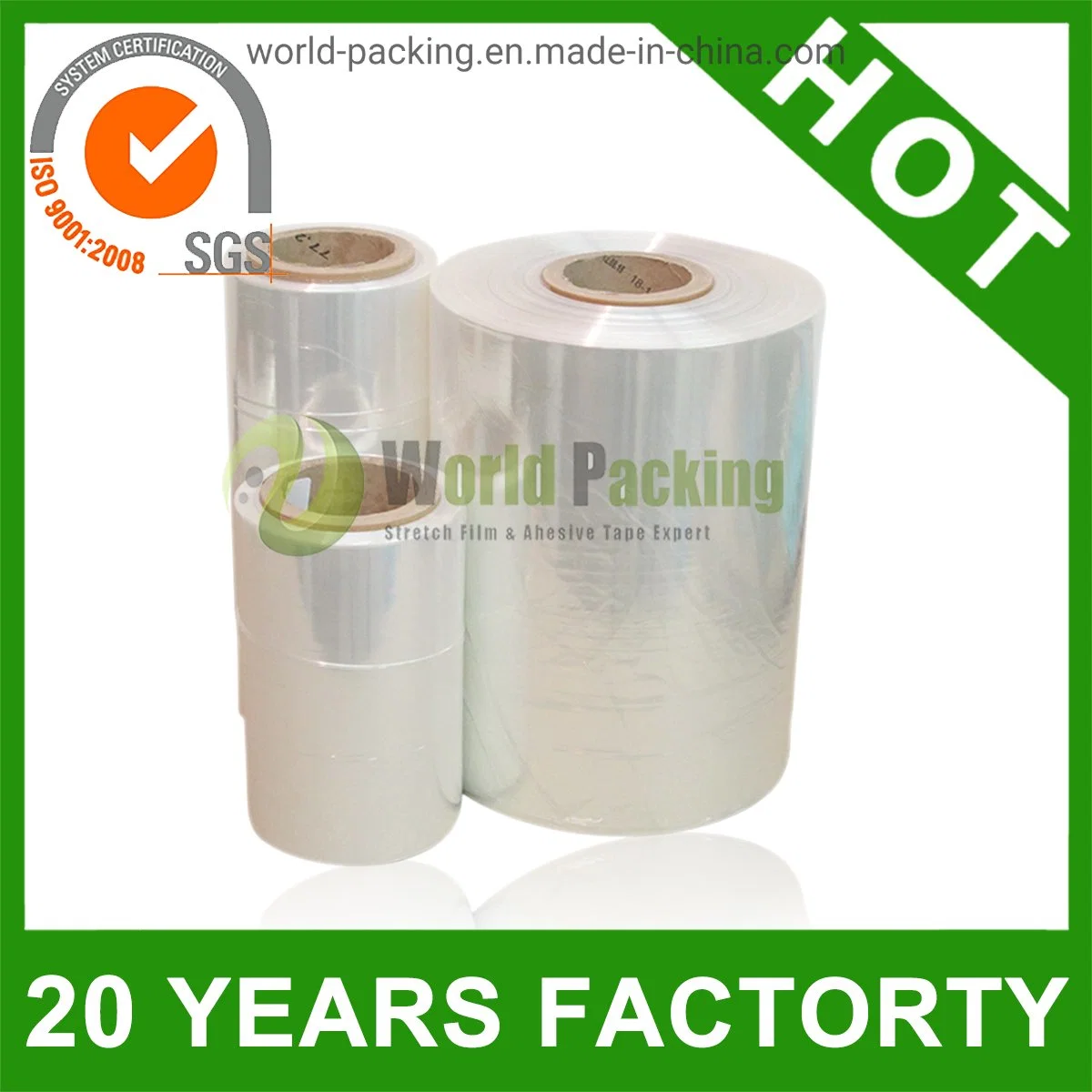 Coextruded PE Polyethylene & POF Polyolefin Heat Shrink Wrap Film