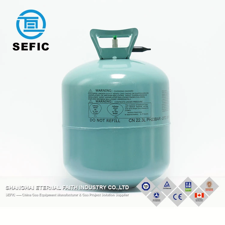 Carton Packing Put Into Sefic Ec13 Portable Helium Gas Cylinder