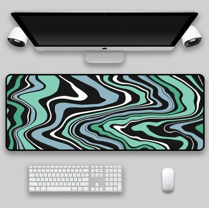 Custom Printing Large Size Abstract Pattern Rubber Non Slip Gaming Mouse Pad