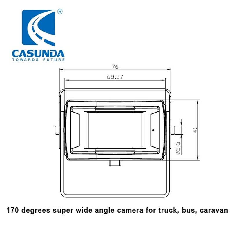 Ahd 720p 1080P Vehicle CCTV Security Surveillance Rear View Backup Camera for Bus Truck