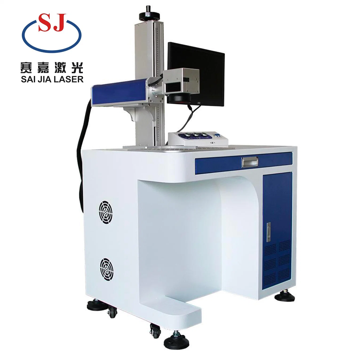 Sample Customization 20W 30W 50W Optical Fiber Laser Marking Machine Laser Marker for Stainless / Copper/ Acrylic / Leather/Paper