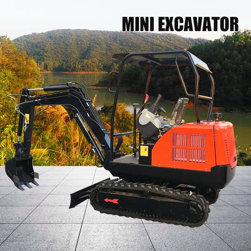 Entrega rápida Stock precio barato Electric Micro Bagger miniexcavadora maquinaria movimiento de tierras con martillo hidráulico el pulgar para la venta