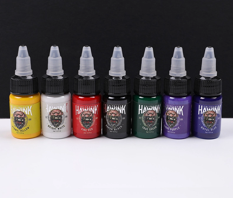 Hawink Tattoo Ink Wholesale Best Quality Reach 7 Colors/Set Pigment Ink