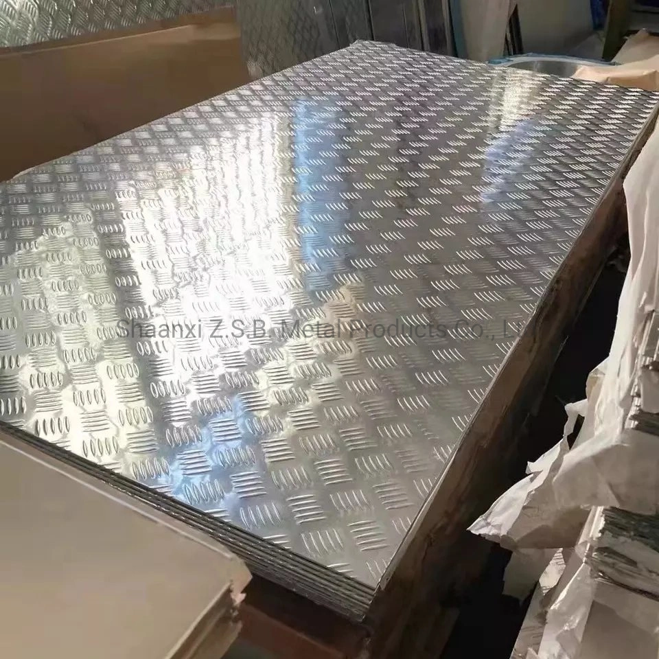 China Supplier Wholesale/Supplier 4FT X 8FT Sheets 1100 3003 5052 5754 PVC Coated Diamond Aluminum Checkered Sheets Aluminium Checked Pattern Plates