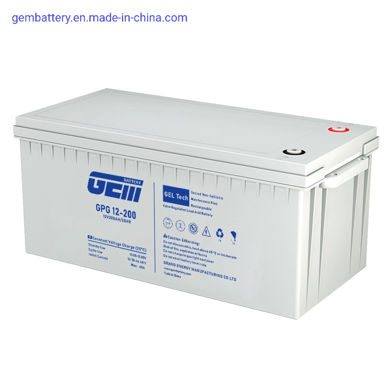 GEM 12V 155AH/175AH/200Ah Bleiakku für Solar Power USV Data Center Security USV AGM Akkumulatoren Deep Cycle Solarbatterie Vordere Anschlussklemme Batterie