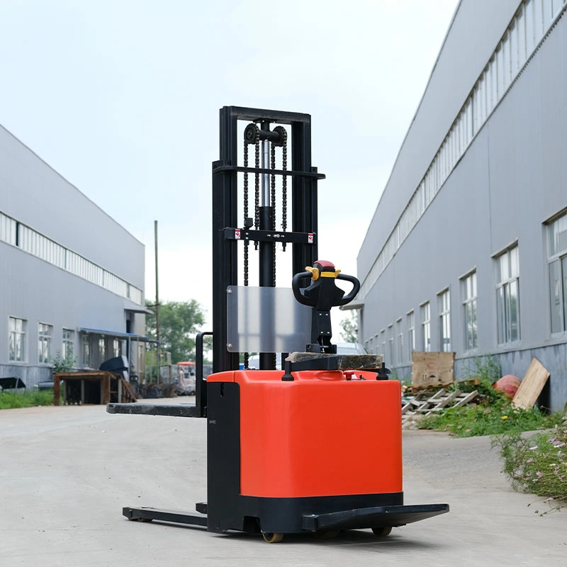 500kg 1000kg Van Self -Loading Semi Electric Stacker Portable Auto Lift Self Loading Pallet Forklift with Lithium Battery