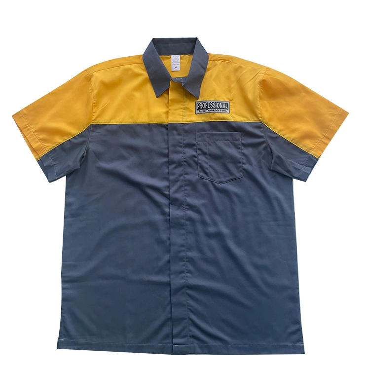 Custom Cheap Embroidered Logo Work Uniforms Shirts Button up Twill Shirt