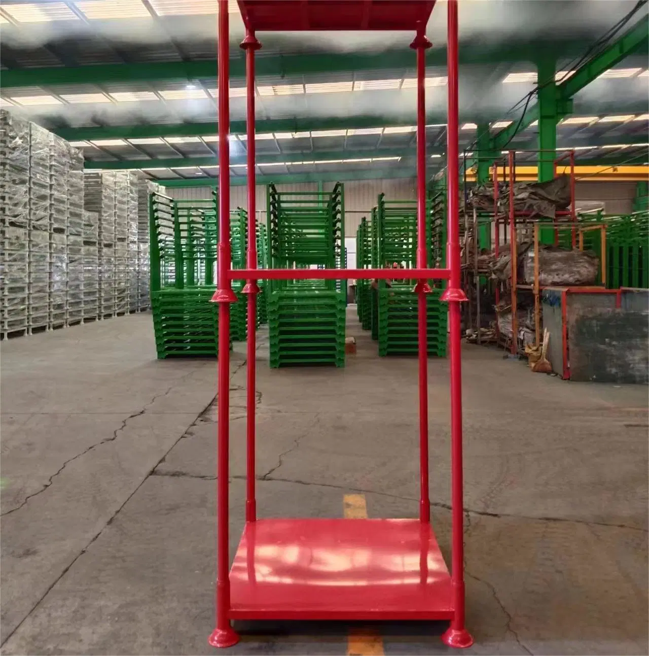 Warehouse Industrial Customized Best Price Adjustable Folding Stillage Tyre Rack Stacking Racks with Mesh