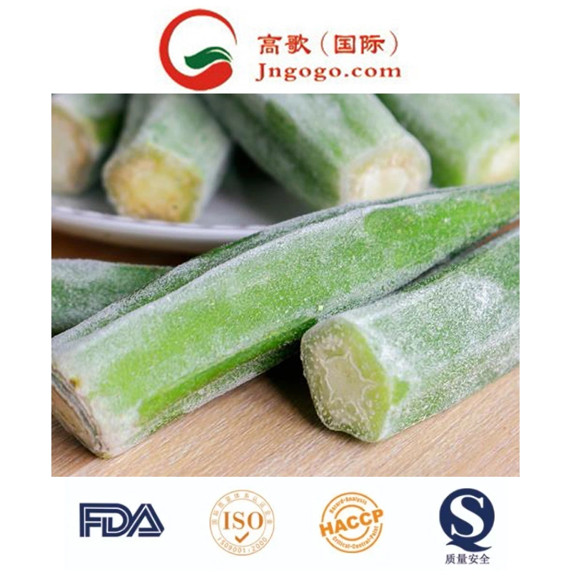 Frozen Okra Cut Slice, IQF