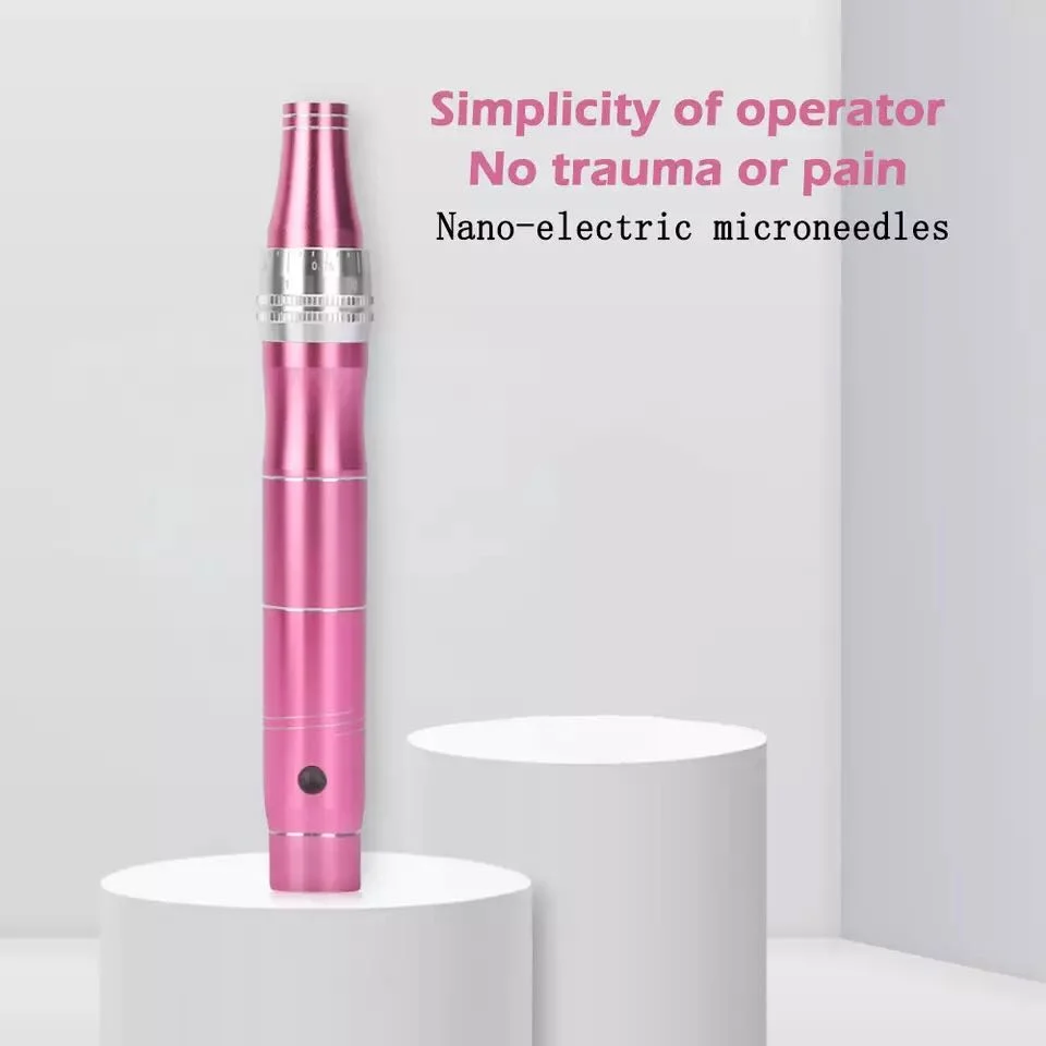 High quality/High cost performance Rechargeable Beauty Instrument 3 Speeds Electric Microneedle Needle Derma Pen for Tattoo Care