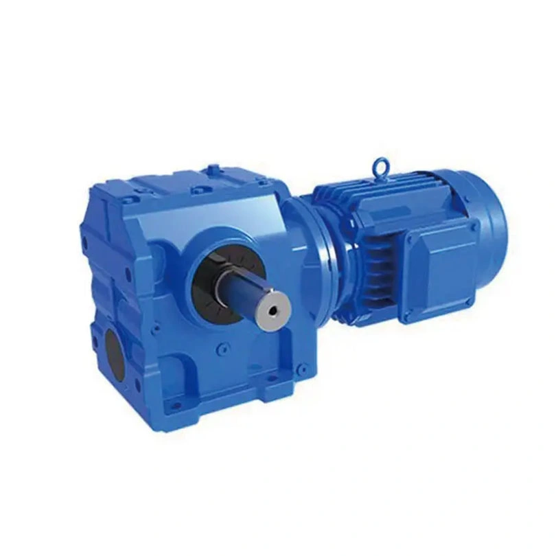 Factory Direct Sales S Series SA67 Helical Gearbox Box DC Electric Motor with Worm Gear