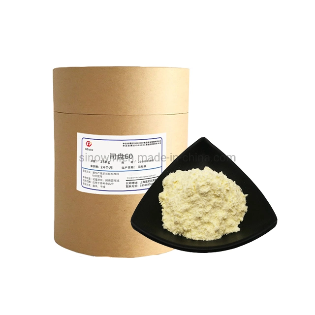 Food Emulsifier 1338-41-6 99% Min White Crystals Light Yellowish Powder Sorbitan Monostearate Span 60
