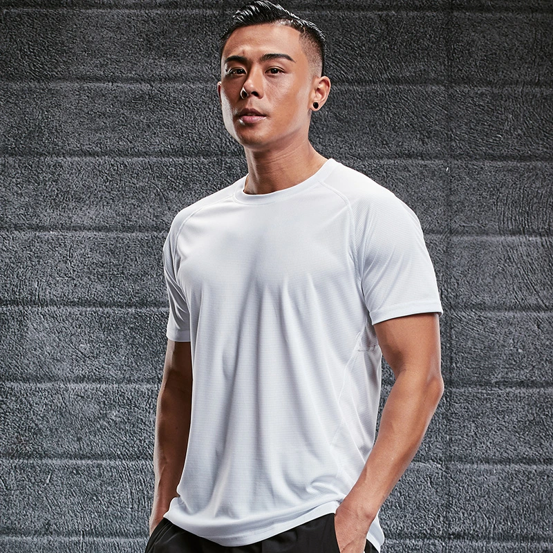 New Design Gym Wear Tshirt Hiking Jogging Sport Workout Shirt for Men