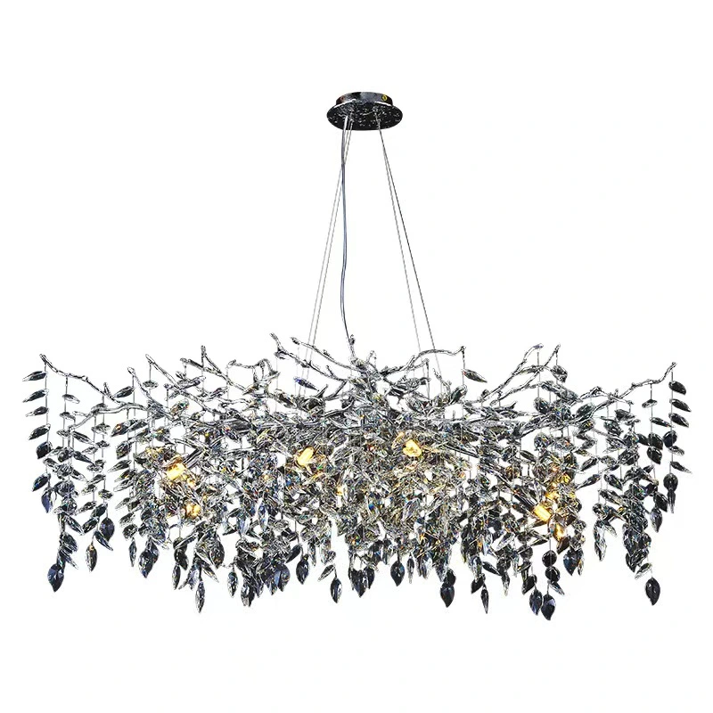 El lujo de la luz de la moderna sala de estar simple árbol de la personalidad creativa de cristal lámpara de araña.