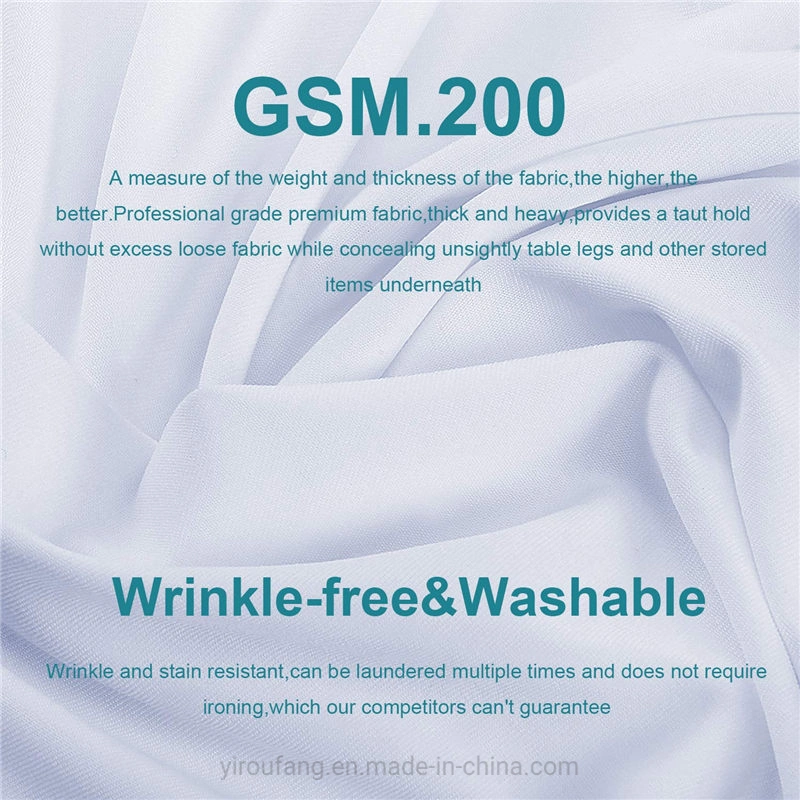 Cocktail Spandex Round Table Fitted Cover White 30X42 Inch Four-Way Tight for Weddings Banquets