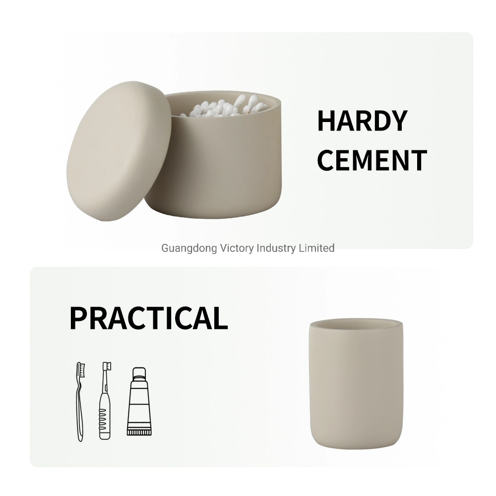 Wholesale/Supplier Bulk Nordic Matte Hotel Home Bathroom Accessories Set Cheap Ceramic Bathroom Set